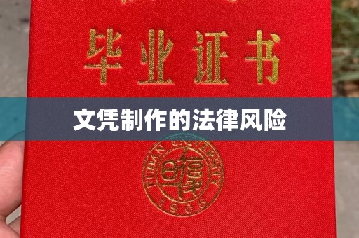颍东文凭制作的法律风险