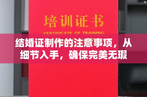 颍东结婚证制作的注意事项，从细节入手，确保完美无瑕