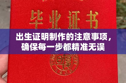 颍东出生证明制作的注意事项，确保每一步都精准无误