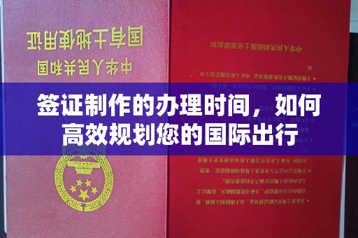 颍东签证制作的办理时间，如何高效规划您的国际出行
