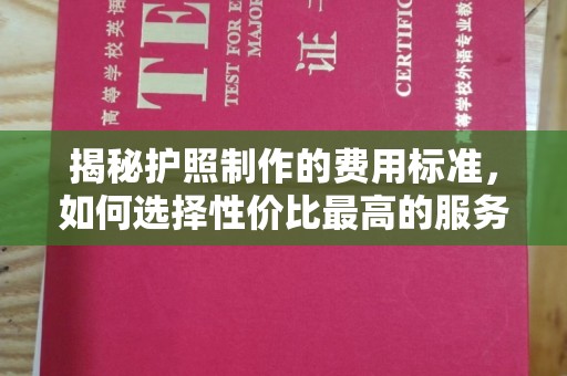 颍东揭秘护照制作的费用标准，如何选择性价比最高的服务？