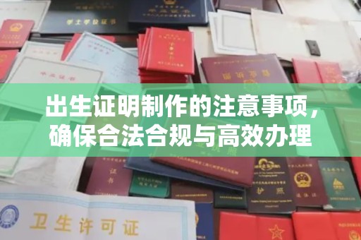 颍东出生证明制作的注意事项，确保合法合规与高效办理