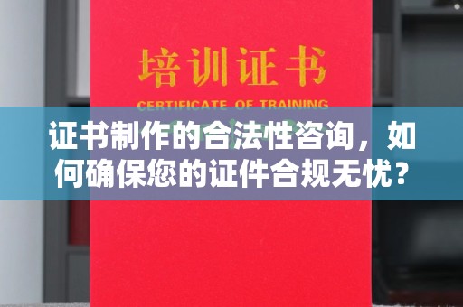 颍东证书制作的合法性咨询，如何确保您的证件合规无忧？