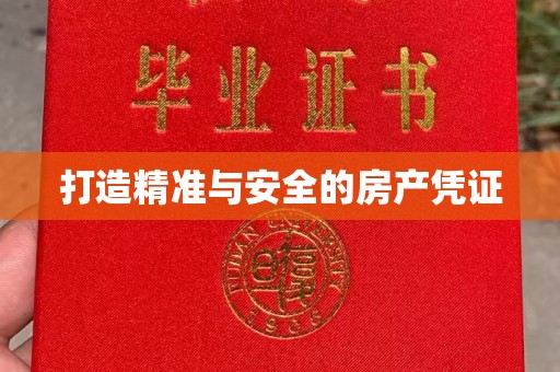 颍东打造精准与安全的房产凭证
